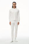 alexander wang 中性款棉质保暖华夫格长袖衫  white