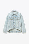 alexander wang 后背垂坠感夹克 pebble bleach