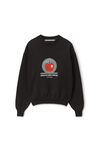 alexander wang ny apple 密织棉质套头衫 black
