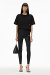 Alexander Wang black unisex pocket tee in high twist jersey