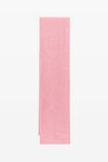 alexander wang logo scarf in soft stretch wool prism pink
