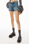 Alexander Wang black carter platform loafer in leather
