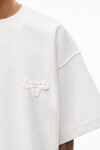 alexander wang beefy graphic tee in japanese jersey white