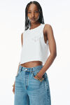Alexander Wang vintage white logo muscle tank