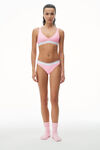 alexander wang 罗纹平纹布紧身胸衣 light pink