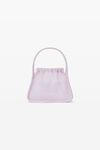 alexander wang ryan 透明罗纹针织小号手袋 y2k lavender