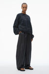 Alexander Wang washed black 中性加大款运动衫
