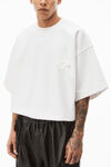 alexander wang beefy graphic tee in japanese jersey white