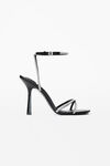 alexander wang dahlia 105 水晶凉鞋 black/clear