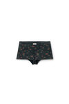 Alexander Wang washed black multi floral-print waffle knit boy short