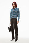 alexander wang 徽标装饰 game 牛仔夹克 deep blue/white