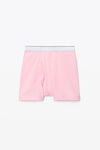 alexander wang boxer brief in ribbed jersey light pink