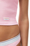 alexander wang 罗纹棉短袖 t 恤 light pink