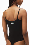 Alexander Wang black cami bodysuit in ribbed jersey