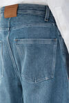 Alexander Wang vintage medium indigo 粘合接缝圆阔版型牛仔裤
