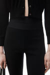 Alexander Wang black 徽标腰带靴型裤
