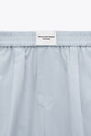 alexander wang 密织棉质经典平角短裤 xenon blue