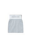 alexander wang 徽标装饰弹力超短裙 grey