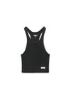 Alexander Wang washed black 罗纹棉短款工字背心
