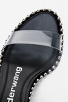 alexander wang nova low sandals in pvc black