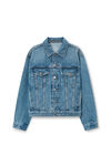 Oversize Trucker Jacket in Cotton Denim