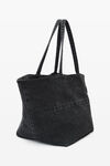 Alexander Wang grey aged punch tote bag in cotton denim