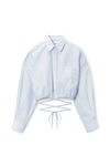 Cotton Oxford Wrap Shirt