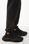 alexander wang 酸洗密绒运动裤 acid black