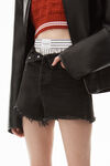 alexander wang bite flip shorts grey aged