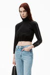 alexander wang og 高腰烟管牛仔裤 vintage faded indigo