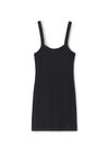 Alexander Wang black 华夫纹针织水晶烫钻吊带连衣裙