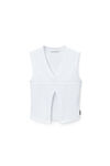Alexander Wang vintage white 双面 v 领背心上衣