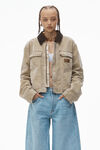 Alexander Wang classic light indigo 再生牛仔布加大款低腰牛仔裤
