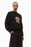 alexander wang ny apple 密织棉质套头衫 black
