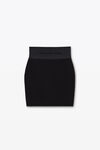 Alexander Wang black miniskirt with logo elastic