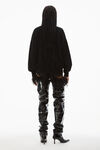 alexander wang 强缩羊毛水晶 beiress 套头衫 black
