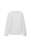 alexander wang 高捻针织长袖 t 恤 light heather grey