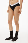 Alexander Wang black brief underwear in ribbed jersey