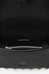 Alexander Wang black roz wallet with crossbody strap in leather