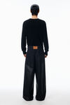 Alexander Wang faded black surge涂层阔腿牛仔裤