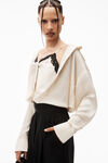 alexander wang 徽标腰带高腰长裤 black