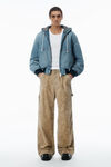 Alexander Wang classic worn indigo 中性圆阔版型工装夹克