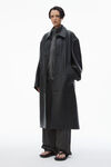 Alexander Wang black primal 羔羊皮中性外套