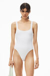 alexander wang 纹理提花平纹针织连体衣 white