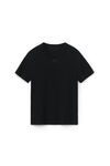 alexander wang 徽标装饰棉质紧身 t 恤 black