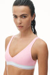 alexander wang 罗纹平纹布紧身胸衣 light pink