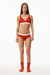 alexander wang 罗纹平纹布内裤 red
