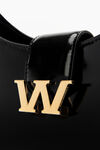 alexander wang w legacy small hobo in leather black