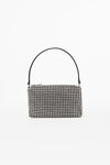alexander wang heiress pouch in crystal mesh white