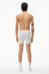 alexander wang boxer brief in ribbed jersey heather grey